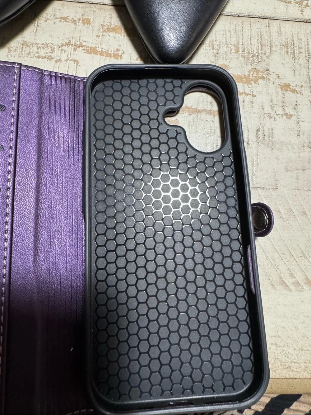 defencase purple wallet